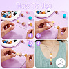4Pcs Brass Satellite Chain Necklaces NJEW-TAC0022-14