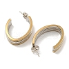Letter C 202 Stainless Steel Multi Layered Stud Earrings EJEW-H003-13GP-03-2