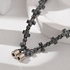 Non-Magnetic Hematite Beads Necklaces for Women Men NJEW-R020-01-2