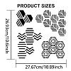 MAYJOYDIY US 1Pc Honeycomb PET Hollow Out Drawing Painting Stencils DIY-MA0004-06C-2