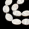 Plating Natural Freshwater Shell Beads Strands SHEL-N026-227-3