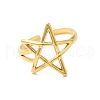 Ion Plating(IP) 304 Stainless Steel Cuff Finger Rings RJEW-L107-012G-2