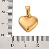 304 Stainless Steel Pendants STAS-P278-01N-G-1-3
