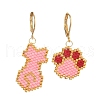 304 Stainless Steel Leverback Earrings for Women EJEW-MZ00406-01-2