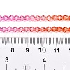 Gradient Color Baking Painted Glass Bead Strands DGLA-A039-T2mm-A04-5