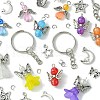 Alloy with Transparent Acrylic Pendants FIND-FS0002-33-2