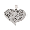 Non-Tarnish 201 Stainless Steel Pendants STAS-S126-08P-1