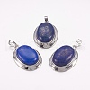 Natural Lapis Lazuli Pendants G-K252-A19-2