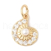 304 Stainless Steel Rhinestone Pendants STAS-V013-03G-1