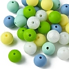 35Pcs Food Grade Eco-Friendly Silicone Focal Beads SIL-FS0001-22E-3