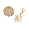 4Pcs Oktoberfest Theme Alloy Enamel Pendant Decorations HJEW-JM02931-3
