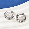 202 Stainless Steel Polishing Hoop Earrings EJEW-M106-02P-01-3