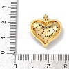 Brass Micro Pave Cubic Zirconia Pendants KK-R221-01G-02-3