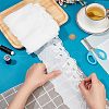 MAYJOYDIY US 7.5 Yards Flat Cotton Embroidery Butterfly Ribbon OCOR-MA0001-04-4