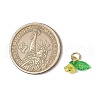 36Pcs Frosted Acrylic Flower & Leaf Charms PALLOY-JF03552-4