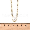 Brass Pave Clear Cubic Zirconia Tennis Necklaces NJEW-K287-02G-5