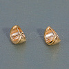 Smooth Wide Border Brass Hoop Earrings HG5091-4