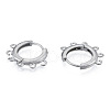 304 Stainless Steel Hoop Earrings Findings STAS-N092-188-2