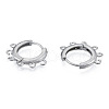 Tarnish Resistant 304 Stainless Steel Hoop Earrings Findings STAS-N092-188-2