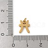 304 Stainless Steel Charms STAS-R001-04G-12-3