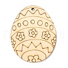 DIY Crafts Easter Egg Shape Cutouts Pendants AJEW-P087-B01-01-3