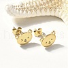 304 Stainless Steel Stud Earrings STAS-E501-22G-3