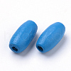 Spray Painted Natural Wood Beads WOOD-S038-30-LF-2