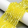 Transparent Electroplate Glass Beads Strands GLAA-F029-2mm-C21-4