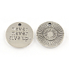 Tibetan Style Alloy Pendants TIBEP-R304-082AS-LF-1
