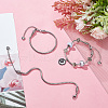 Beebeecraft 3Pcs 304 Stainless Steel European Round Snake Chain Bracelets STAS-BBC0004-60-4