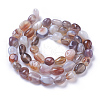 Natural Botswana Agate Beads Strands G-P433-20-3