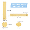 DICOSMETIC 72Pcs 6 Styles 304 Stainless Steel Pendants STAS-DC0016-29-2