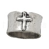 Cross Pattern Alloy Finger Rings FS-WG6D053-03-5