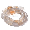 Natural White Agate Beads Strands G-T047-B17-01-3