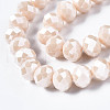 Electroplate Glass Beads Strands EGLA-A034-P6mm-A17-2