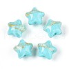 Transparent Resin Enamel Beads RESI-N043-02D-1