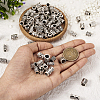150Pcs 15 Styles Tibetan Style Alloy European Beads FIND-TA0002-68-7