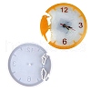Flat Round with Woodpecker DIY Food Grade Silicone Clock Display Molds SIMO-PW0015-48A-1