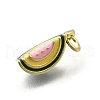 Brass with Enamel Charms KK-Q066-01H-G-2