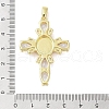 Real 18K Gold Plated Brass Micro Pave Cubic Zirconia Pendants KK-A209-14G-02-3