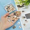   48Pcs 8 Styles Graduation Season Alloy Enamel Pendants ENAM-PH0002-85-3