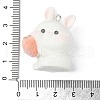 Flocky Opaque Resin Pendants RESI-G105-05A-3