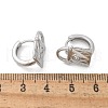 Brass & Glass Hoop Earrings EJEW-Q014-12P-3
