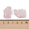 Natural Rose Quartz Rabbit Display Decorations G-R007-02J-3