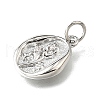 Brass Micro Pave Cubic Zirconia Pendants KK-V007-009P-01-2
