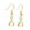 Rack Plating Brass Earring Hooks KK-F839-027G-1