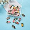 Beadthoven Alloy Enamel Pendants ENAM-BT0001-04-6