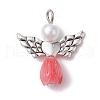 Angel Resin & Acrylic Pendants PALLOY-JF02566-08S-1