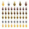 Unicraftale 100Pcs 5 Colors Tibetan Style Alloy Charms FIND-UN0004-32-1