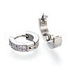 304 Stainless Steel Huggie Hoop Earrings EJEW-L252-036P-2